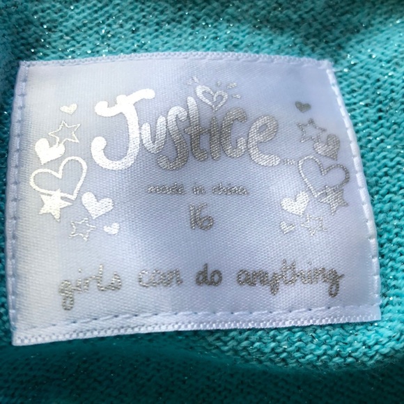 Light Blue Bedazzled Dress by Justice - Picture 2 of 2